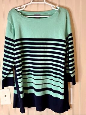 Laura Scott Woman Mint Green Boat Neck Sweater Size  3X